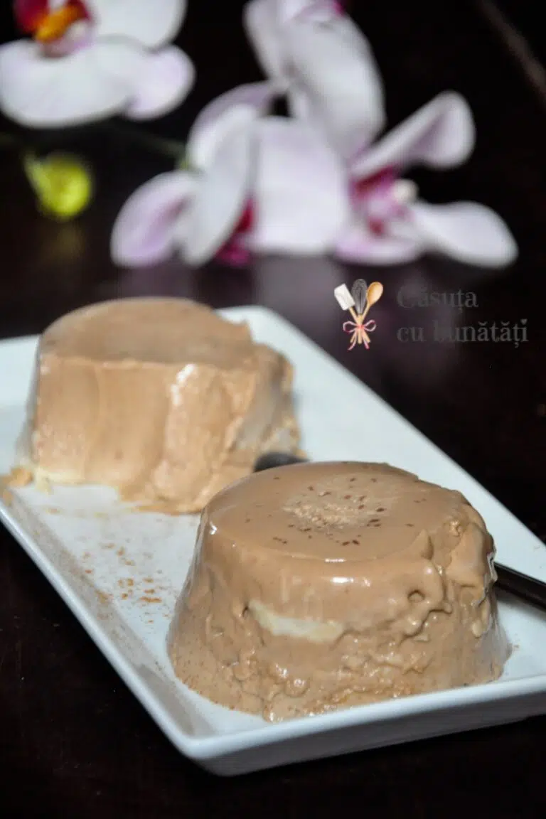Panna cotta reteta cu cafea espresso si ciocolata, un deliciu rafinat VIDEO