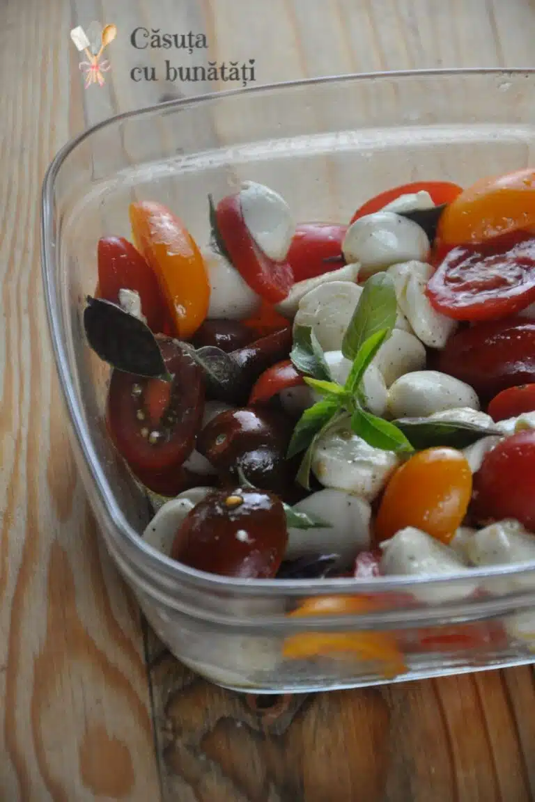 Salata caprese cu rosii, mozarella si busuioc reteta originala – VIDEO