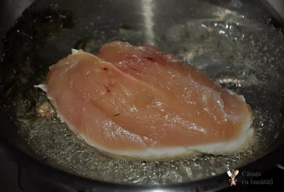 rumenim pieptul de pui