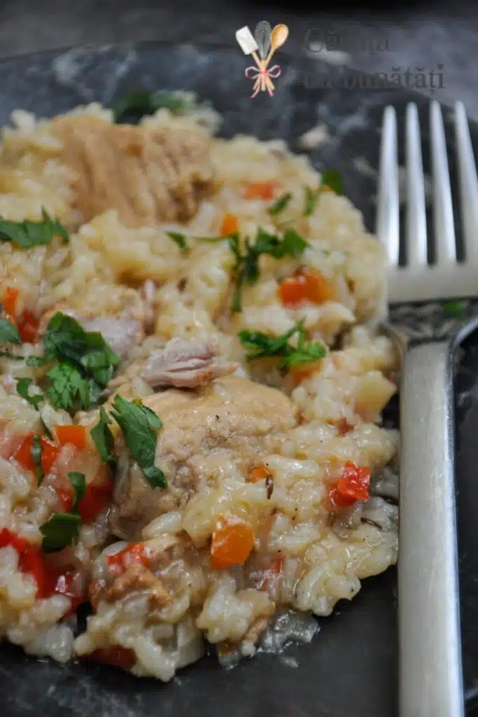 Pilaf de orez cu carne de porc, reteta simpla, satioasa, savuroasa VIDEO