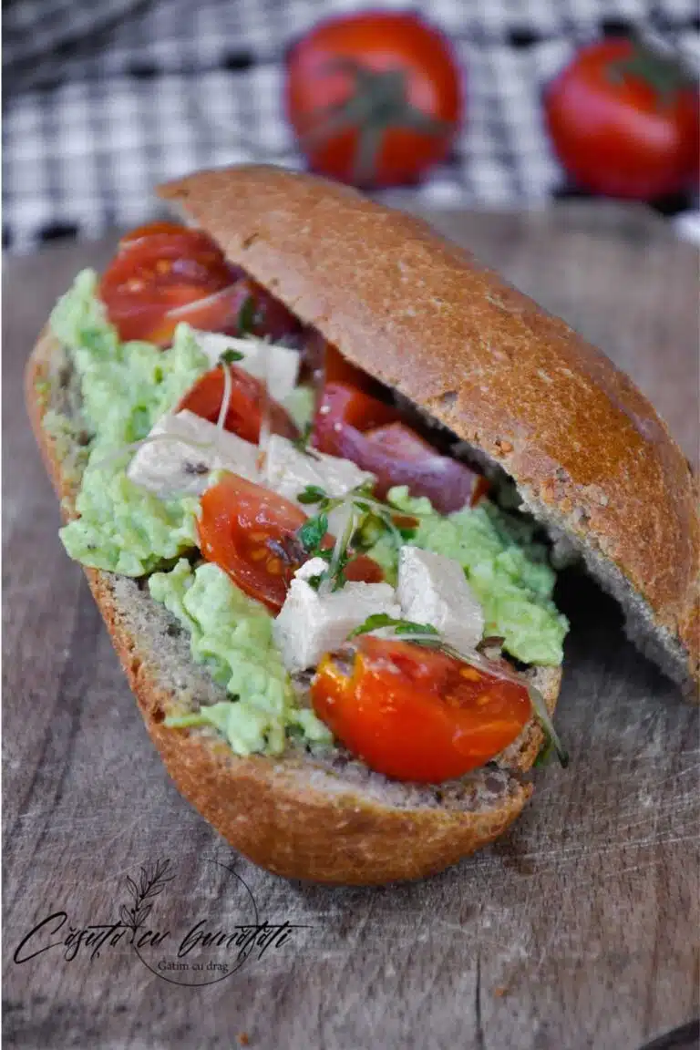 Sandwich caprese cu avocado, rapid, nutritiv si delicios VIDEO