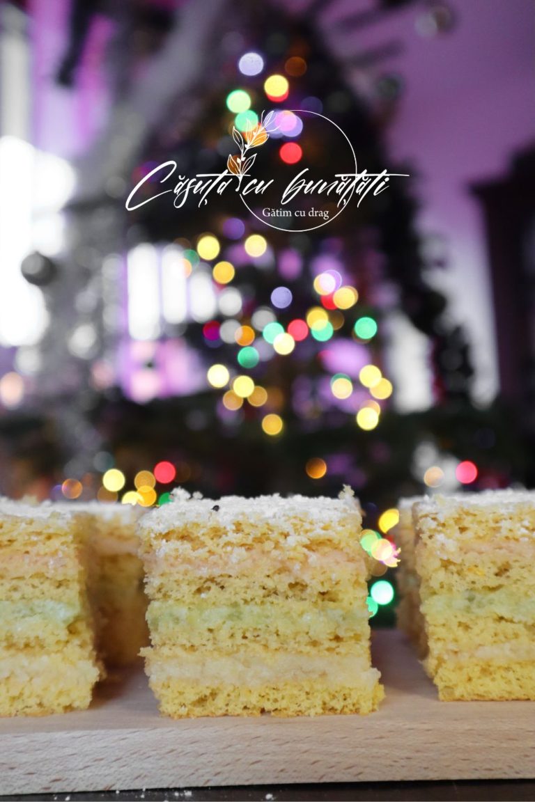 Prajitura cu crema de rahat si lamaie, un deliciu dulce-acrisor VIDEO